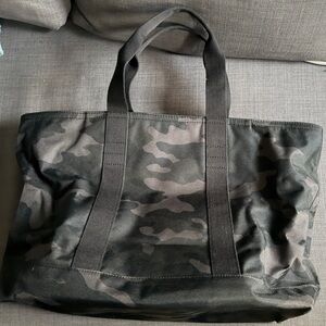 Banana Republic Black Camouflage Duffel Bag